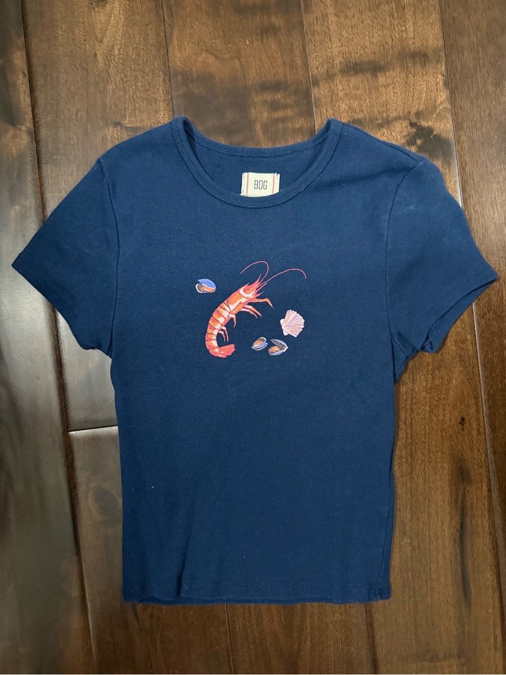 BDG Navy Shrimp Graphic Tee